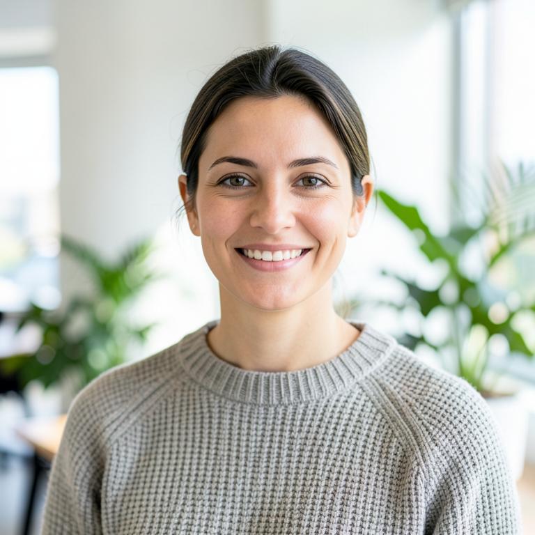 Modern workplace headshot style